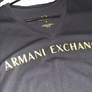 Armani Exchange mens v neck t shirt